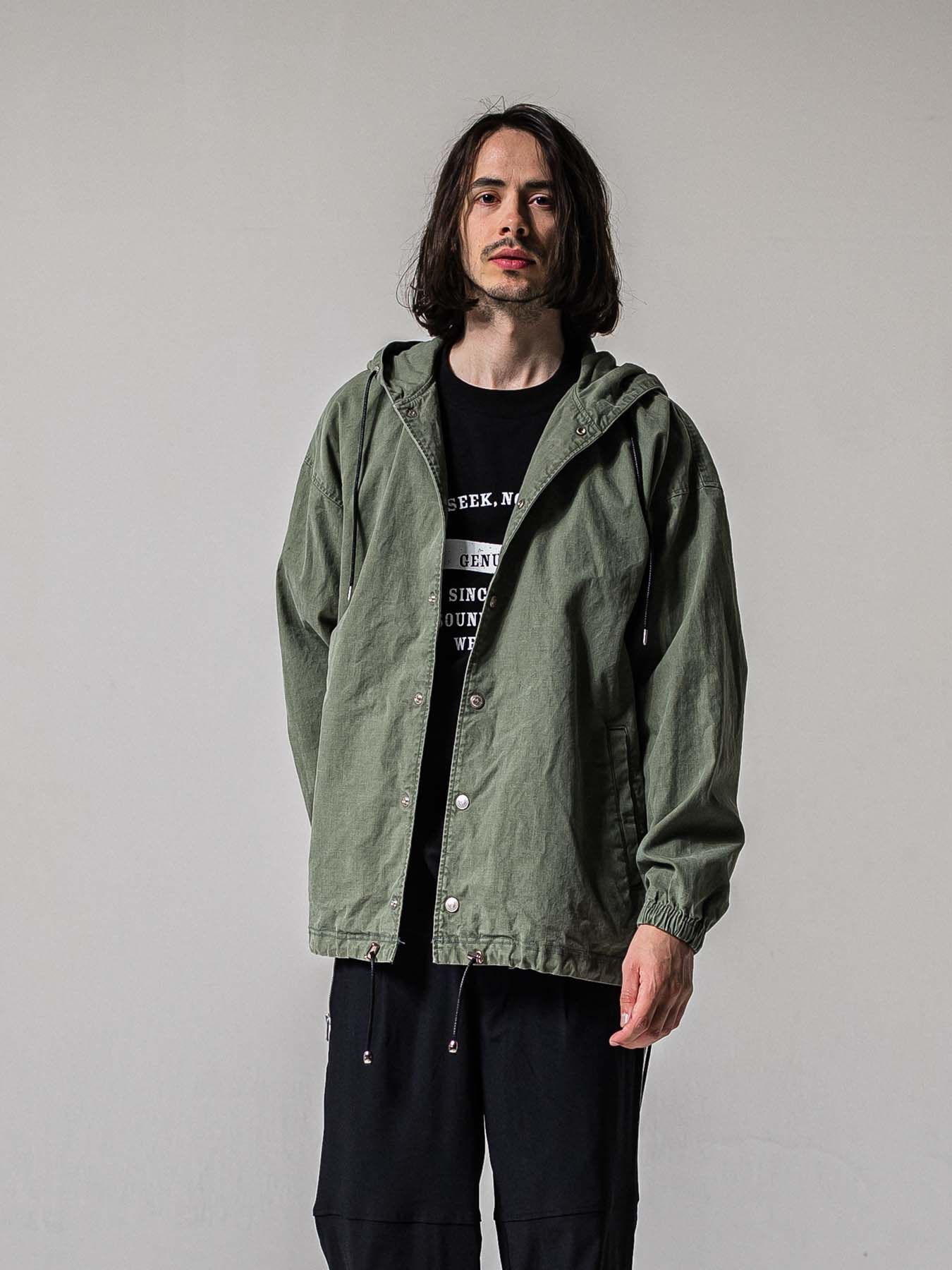 【予約品 11月16日(日) 締切】COACH HOODIE / コーチジャケットパーカー / カーキ