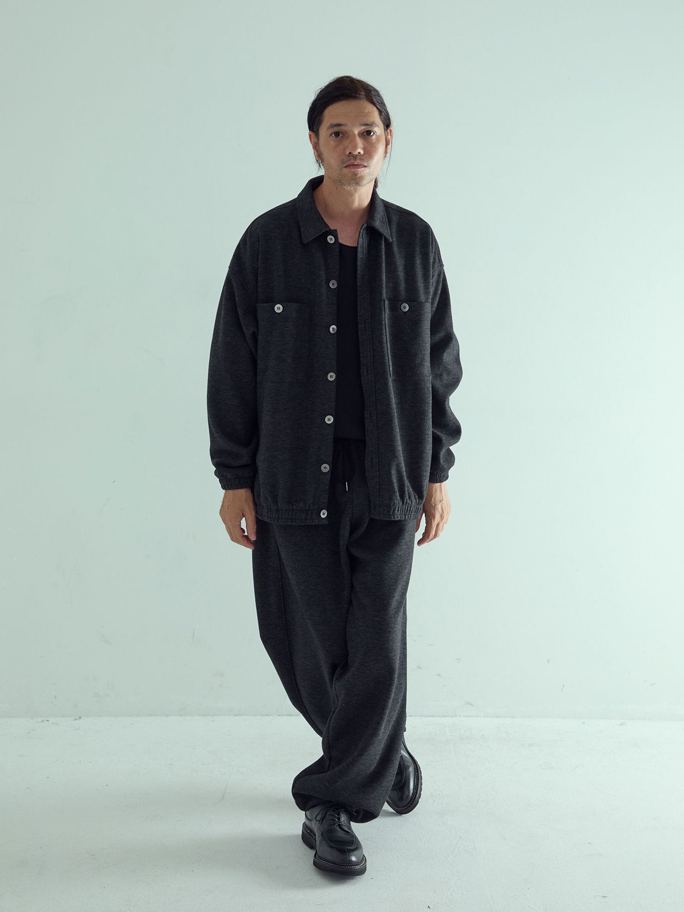 【予約品 】LUXMODERN EASYTROUSERS / イージーパンツ / 杢ブラック