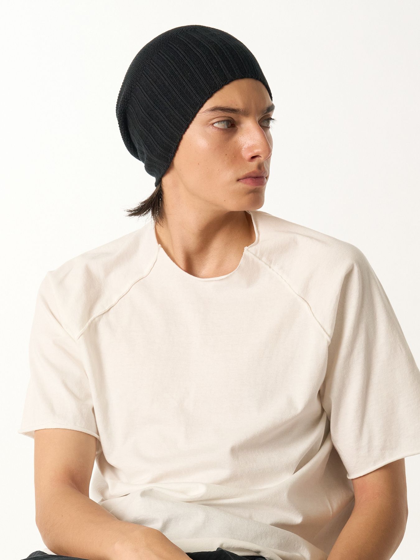 【予約品 9月23日(火) 締切】comfy 2-way knit watch / コンフィー 2ウェイ ニットワッチキャップ / ブラック
