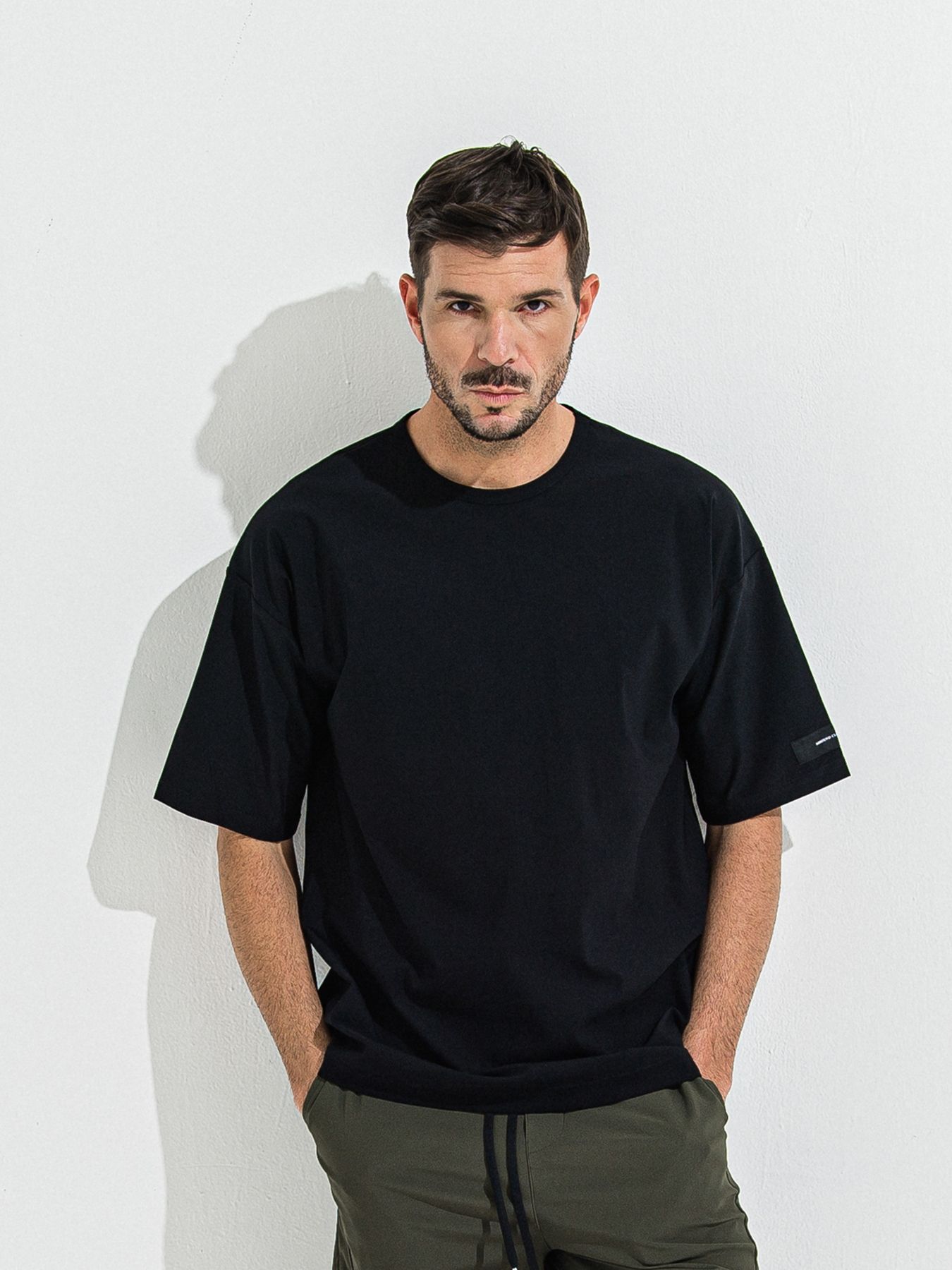 【予約品 】NYLON OVER T /  ナイロンオーバーサイズTシャツ / ブラック