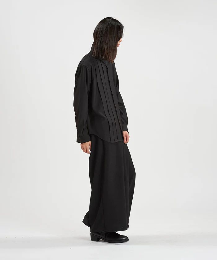 2WAYフライフロントタックシャツ BLACK