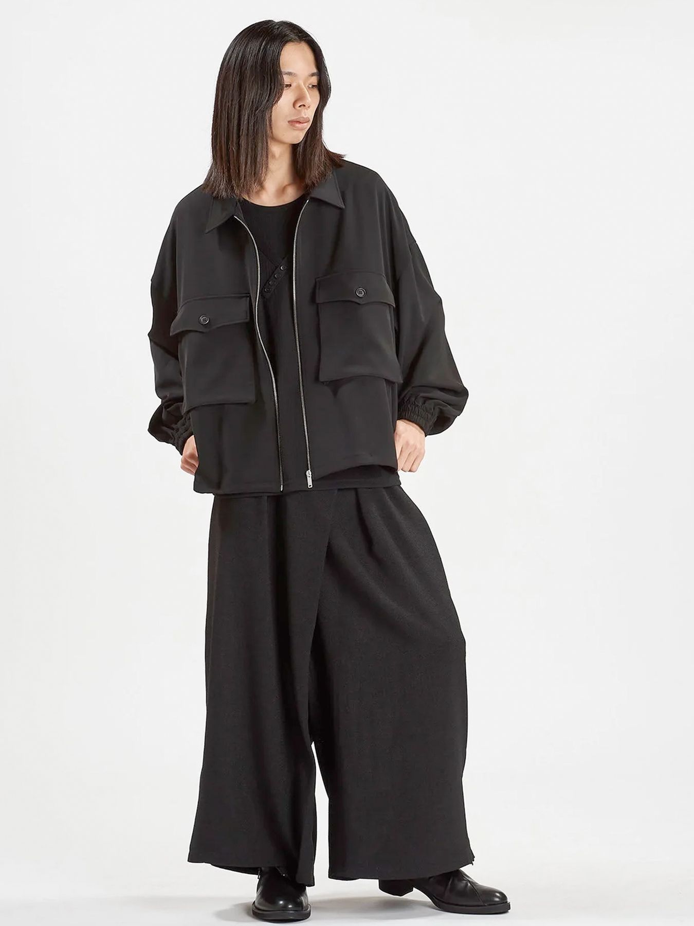 WポケットZIP-BLZ / ブラック【NO ID.】