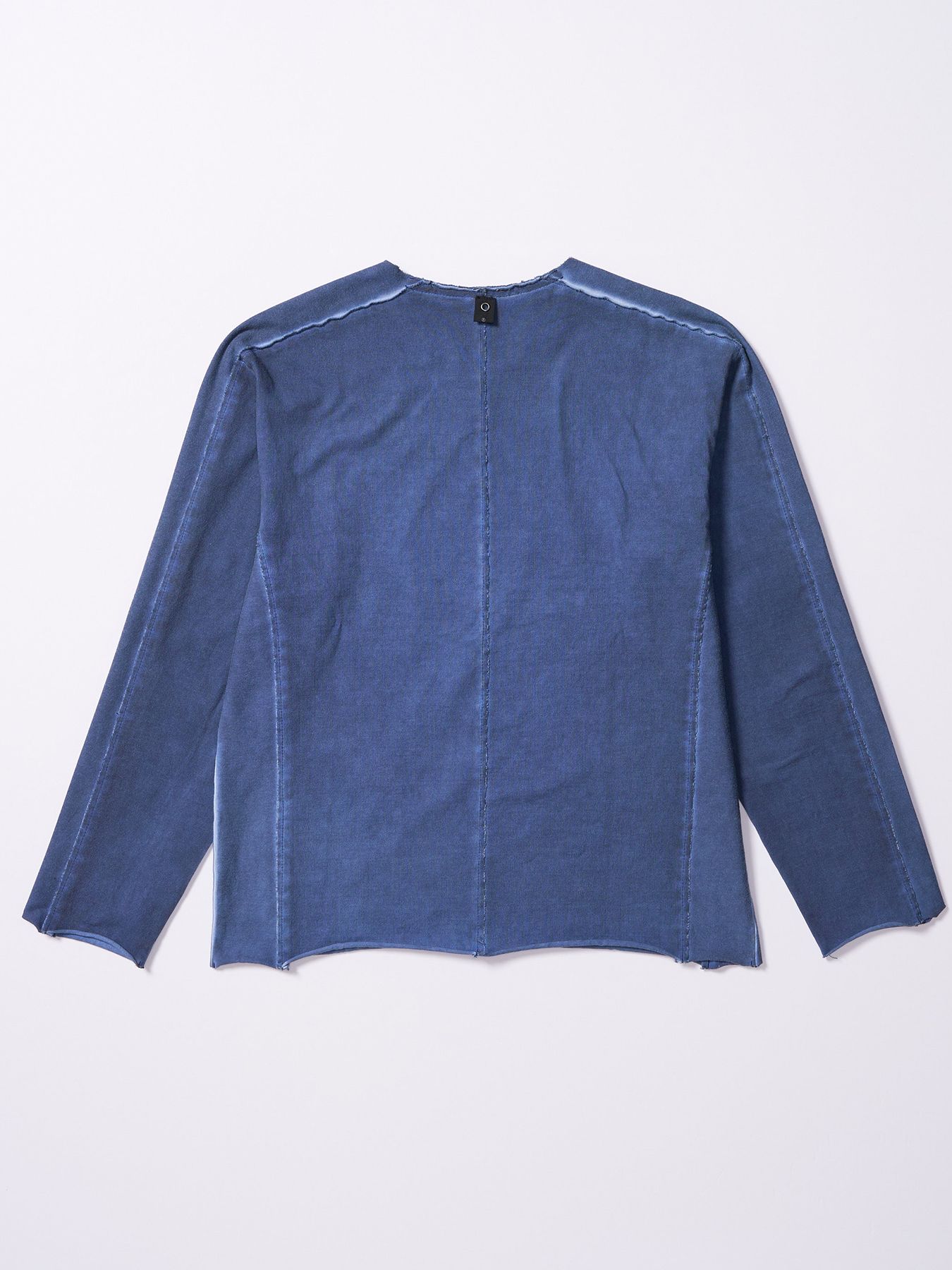 【予約品 4月19日(日) 18時締切】tight jersey cut-off L/S / タイトジャージー カットオフ ロングスリーブ / ダークネイビー