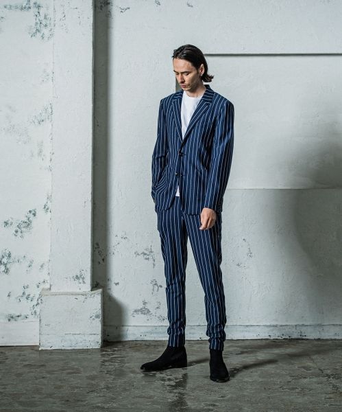 《予約11月17日19時締め》 GARY JACKET / テーラードジャケット / ネイビーストライブ