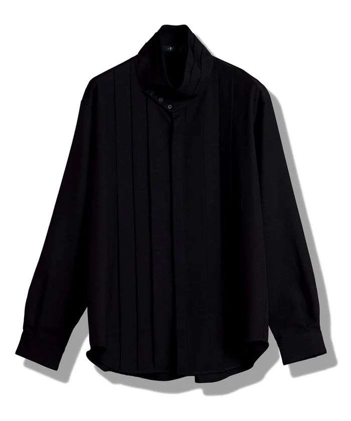 2WAYフライフロントタックシャツ BLACK