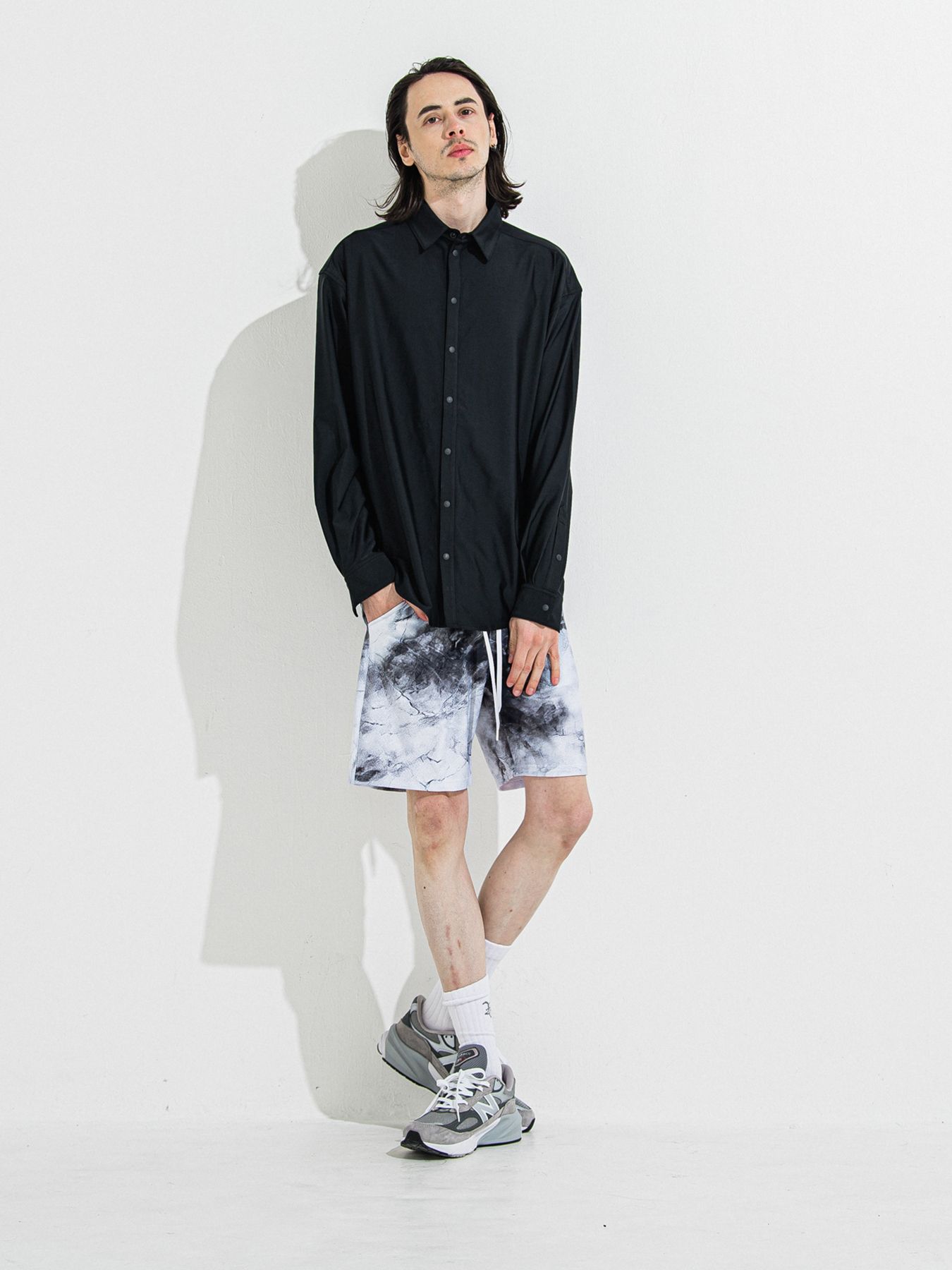 【予約品 】RASH JACK SHIRTS / ラッシュガード ジャックシャツ / ブラック