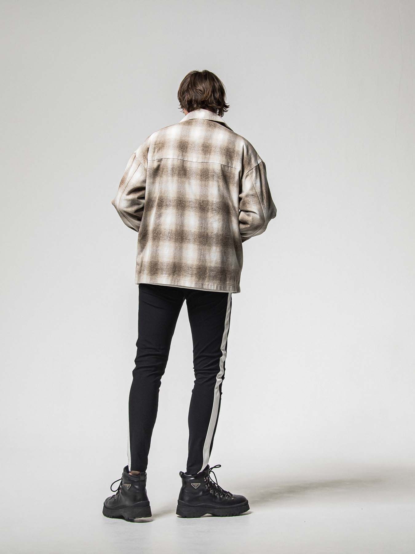 【予約品 8月31日(日) 締切】FLANNEL CHECK JK / フランネルチェック ジャケット / ブラウン