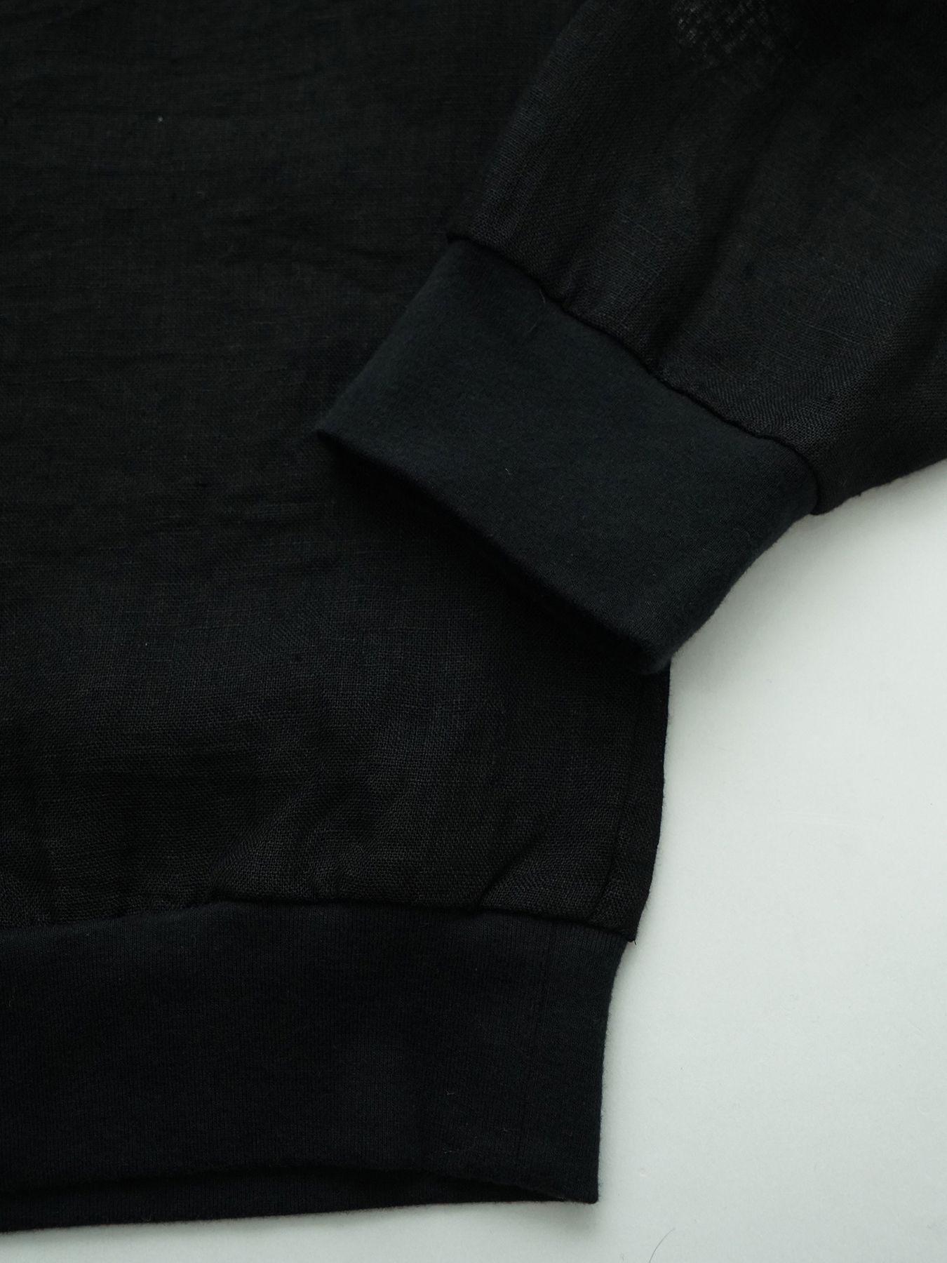 【予約品 11月23日(日) 締切】LINENSHEER POLO / リネン ポロシャツ / BLACK