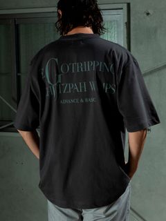 【予約品 11月9日(月) 締切】HEAVYOUNCE TEE Cw / ヘビーオンス バックプリントTシャツ / チャコール