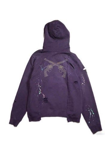 《予約品8月31日 23時55分締め》 COLLEGE HOODIE A / パーカー / パープル 【roarguns 】 2024年2月入荷予定