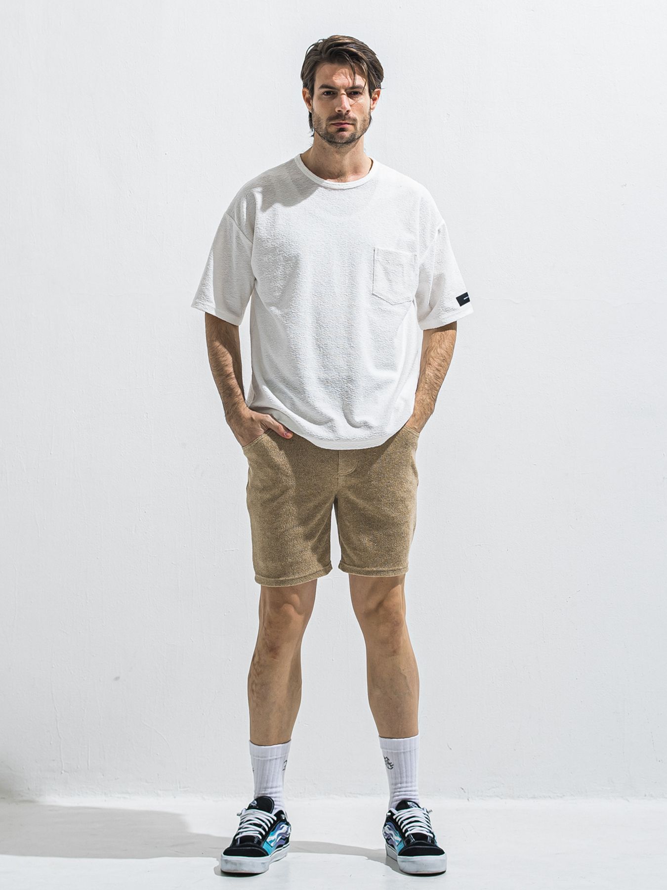 【予約品 2月15日(日) 18:00 締切】VINTAGE PILE SHORTS / パイルショートパンツ / ベージュ