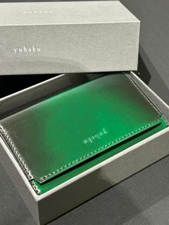 コードバン 名刺入れ 25枚収納YAC161 Green 【 yuhaku】