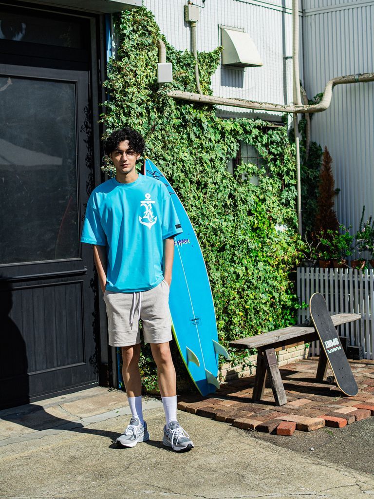 《予約品3月3日18：00締め》 anchor RCl RUSH OVER T / ラッシュガードTシャツ / ブルー