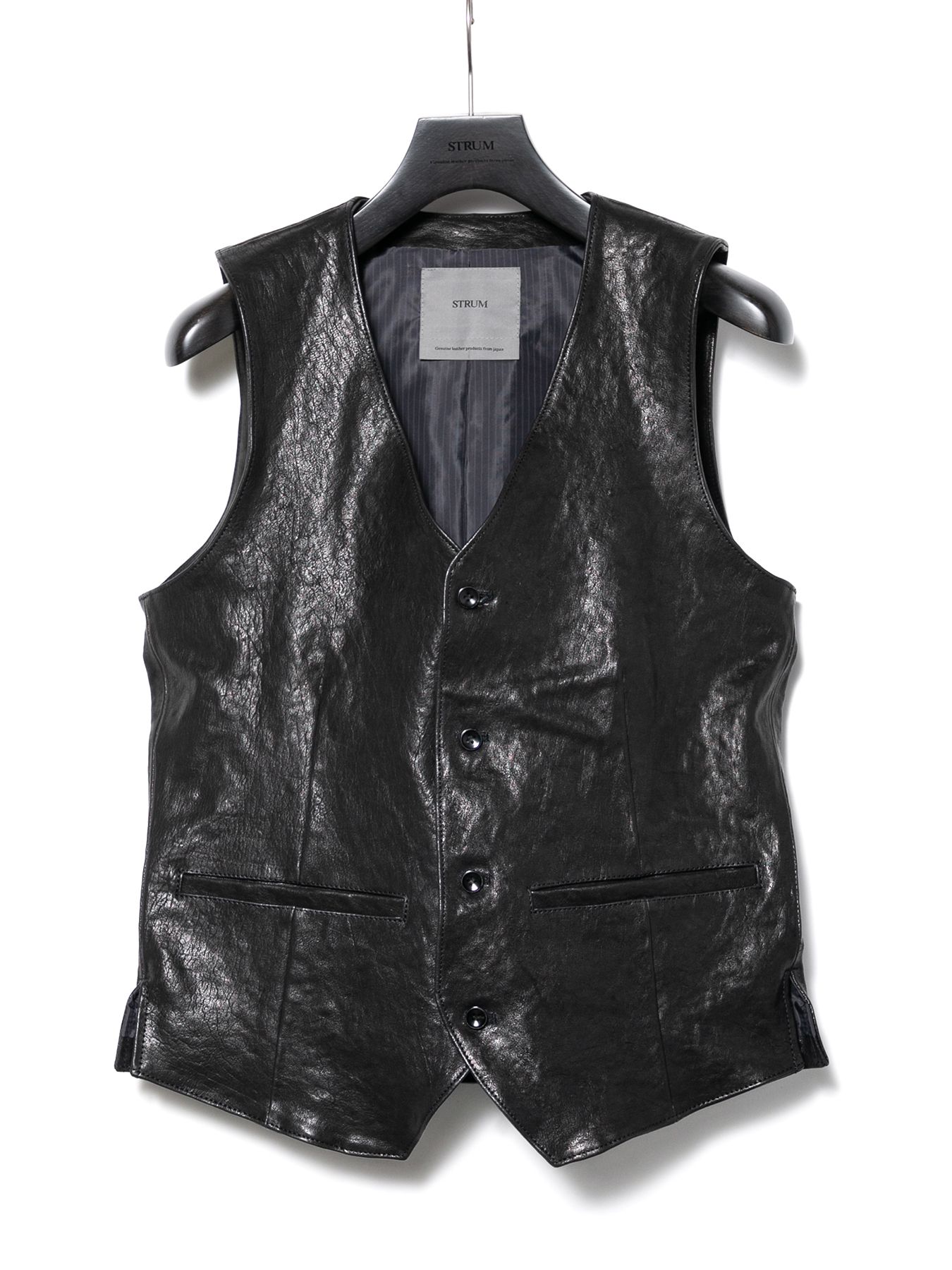 【予約品 10月12日(日) 締切】Pit Vegetable Full Tanned Shrunken Horsehide Tailored Vest / フルタンニン ピット鞣し シュリンクホースハイド テーラードベスト / ROVER
