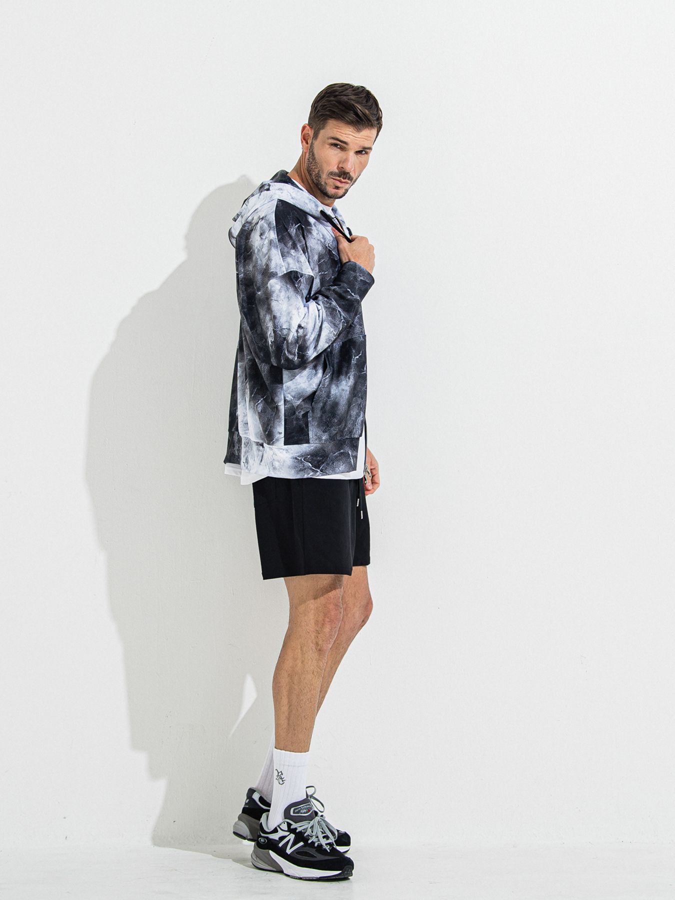 【予約品 】TV NYLON SHORTS / ティーヴィーナイロンショーツ / ブラック