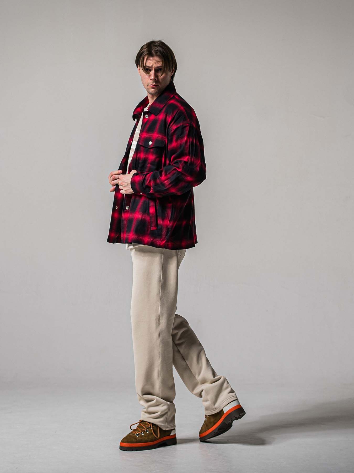 【予約品 11月16日(日) 締切】HF URAKE WIDE TUCK PANTS / 裏毛 セミワイドシルエット ワンタック イージーパンツ / グレージュ