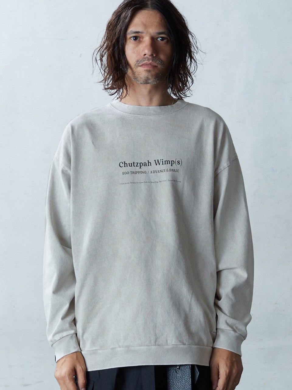 EGO TRIPPING - 《予約品》 MOTTLED TEE L/S / スウェットT / グレー