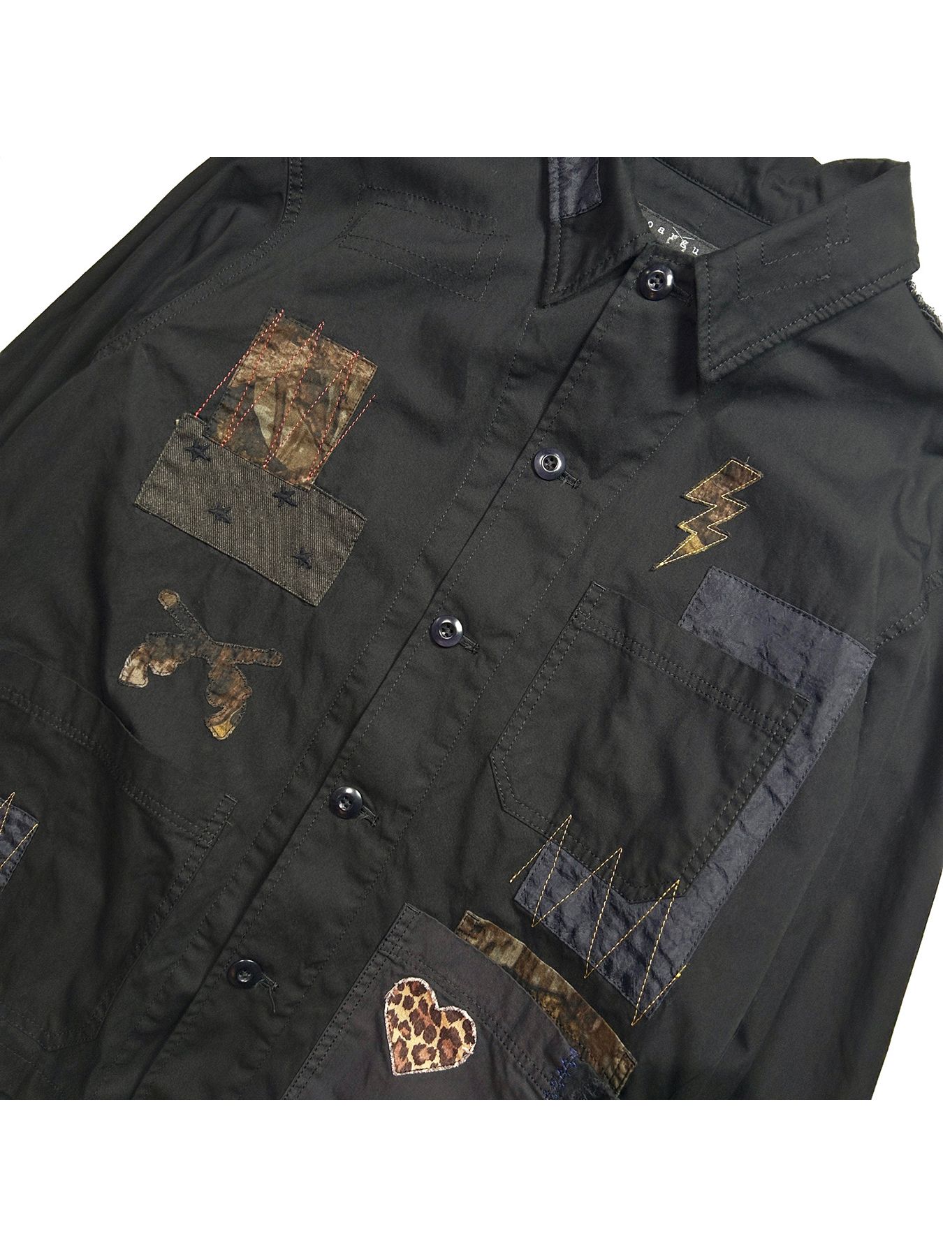 【予約品 8月10日(日) 締切 】PATCH WORK JACKET / パッチワーク ジャケット / ブラック