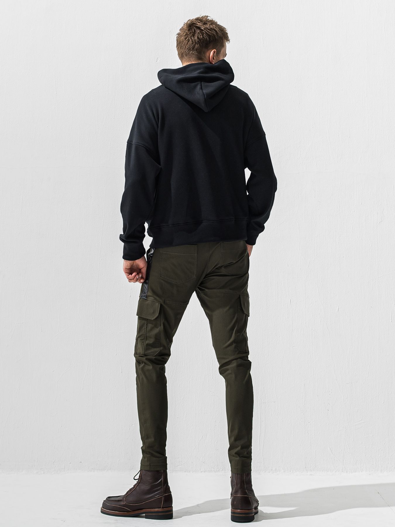 【予約品】DARRELL HEAT CARGO PT / 裏起毛 カーゴラインパンツ / カーキ