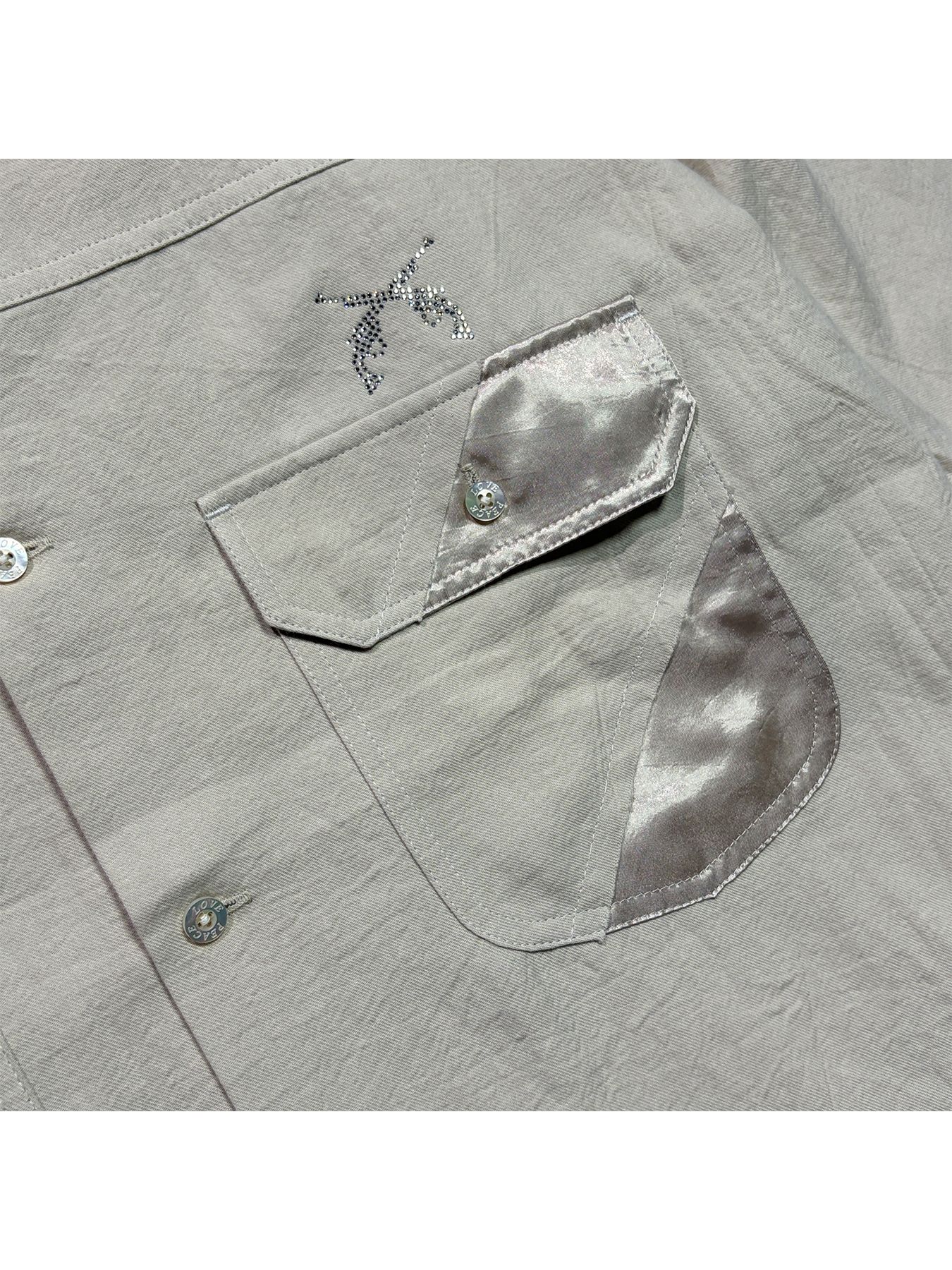 【予約品 8月23日(日) 締切】CO/W VIYELLA SHIRT/CR / クリスタル / ライトグレー