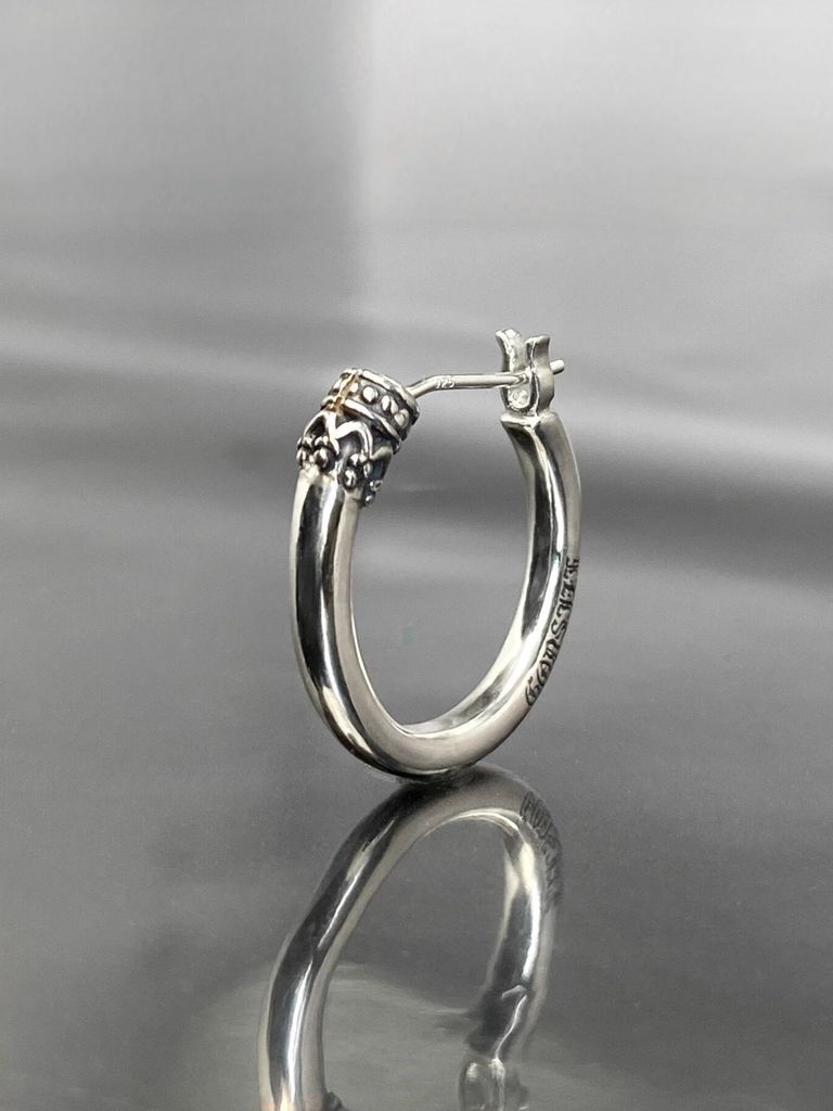 《受注生産》 CROWN HOOP [LARGE] ピアス / 注文から2～3週間後入荷予定