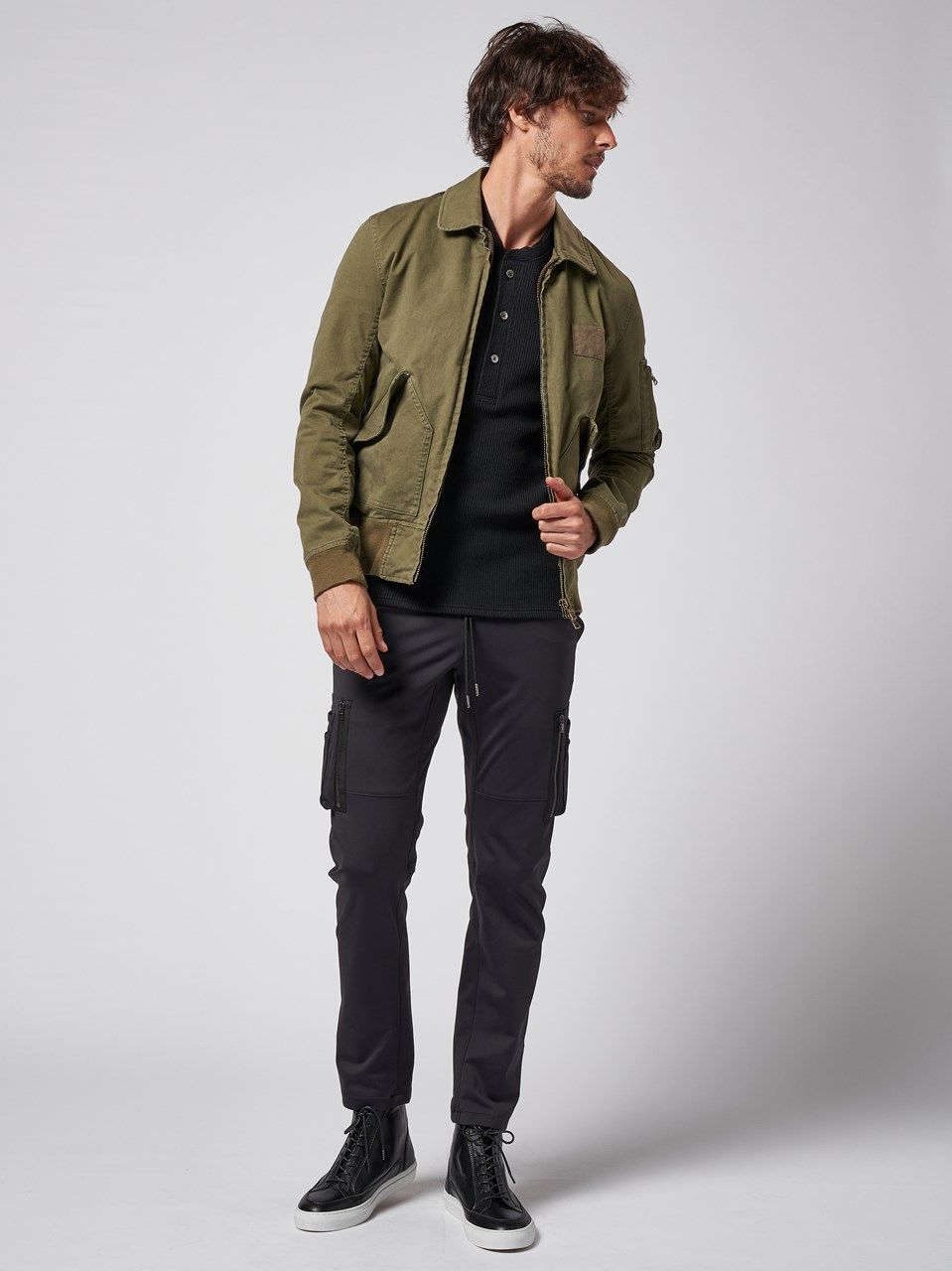 wjk - 《予約品》 back zip sneaker / ハイカット・スニーカー