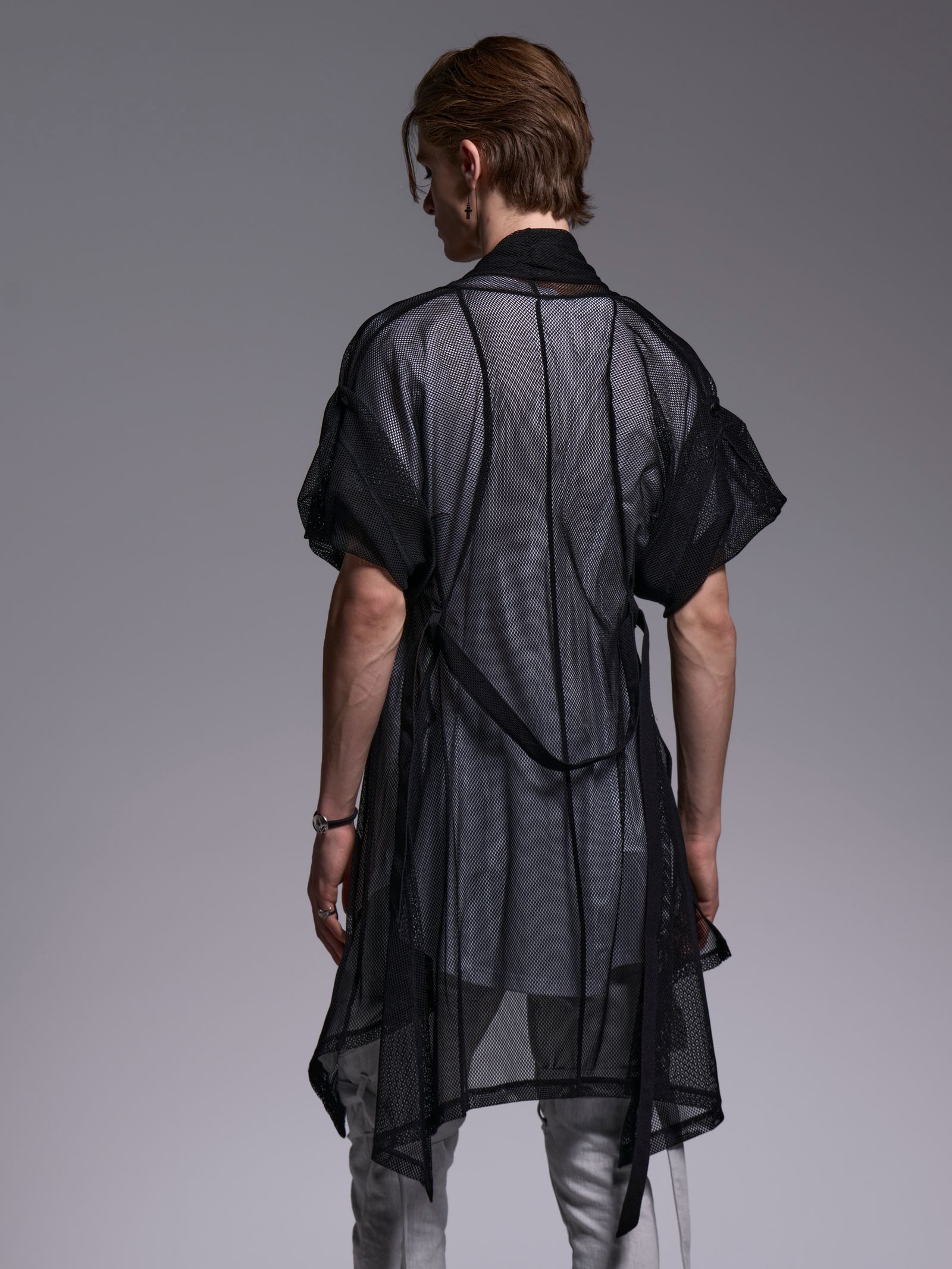 【予約品 1月4日(日) 締切】KIMONO Sleeve Cardigan / 着物スリーブ カーディガン / ブラック