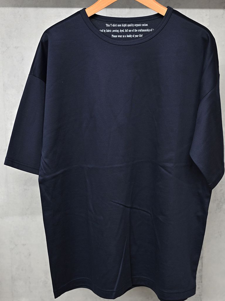 《予約11月17日19時締め》 Finest  BASIC  LOOSE T / ルーズTシャツ / ネイビー