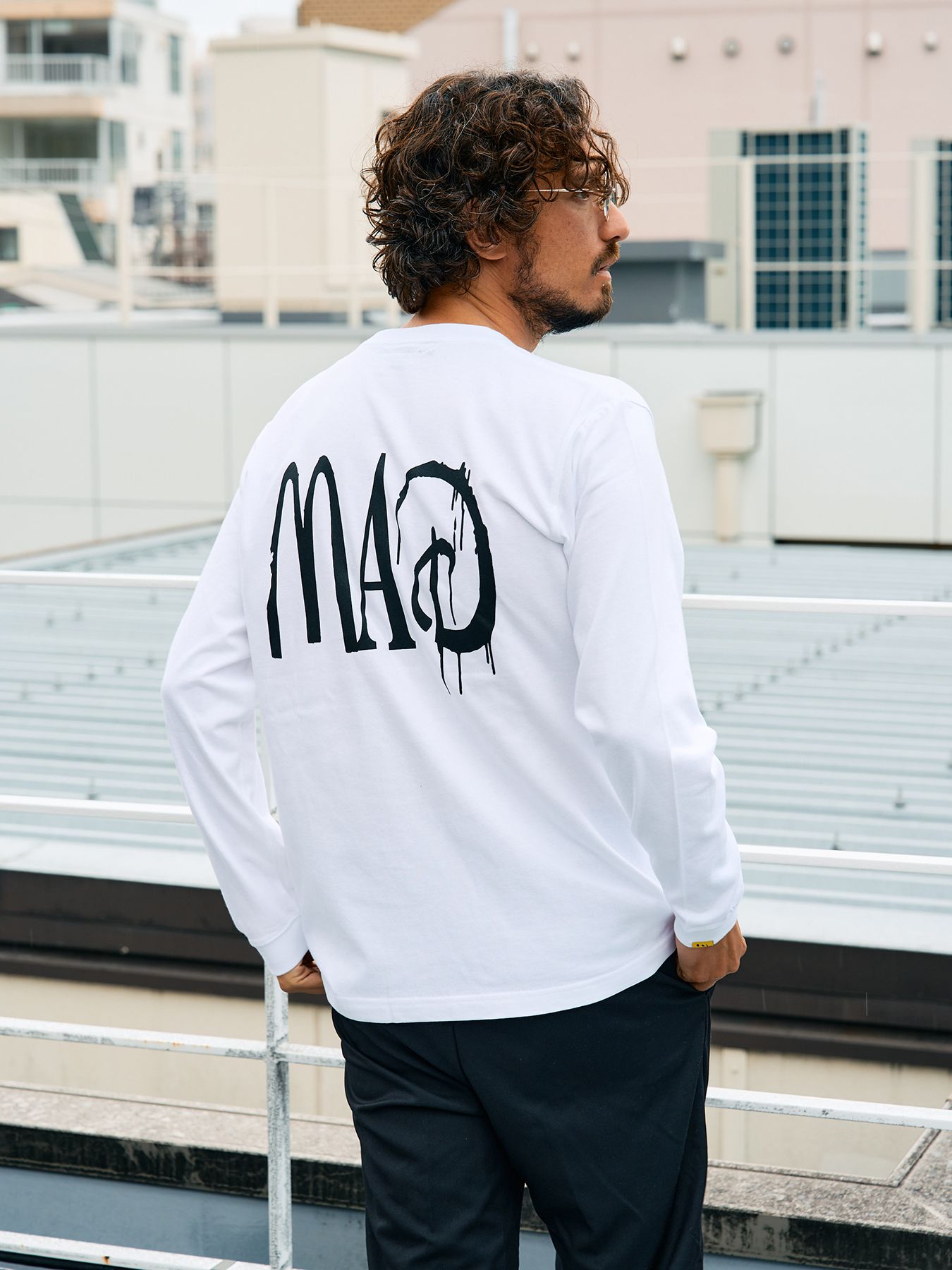 【予約品 5月8日(木) AM10時 締切】 5.6ozコットン天竺 80S QUEEN シークインLS Tシャツ / ホワイト