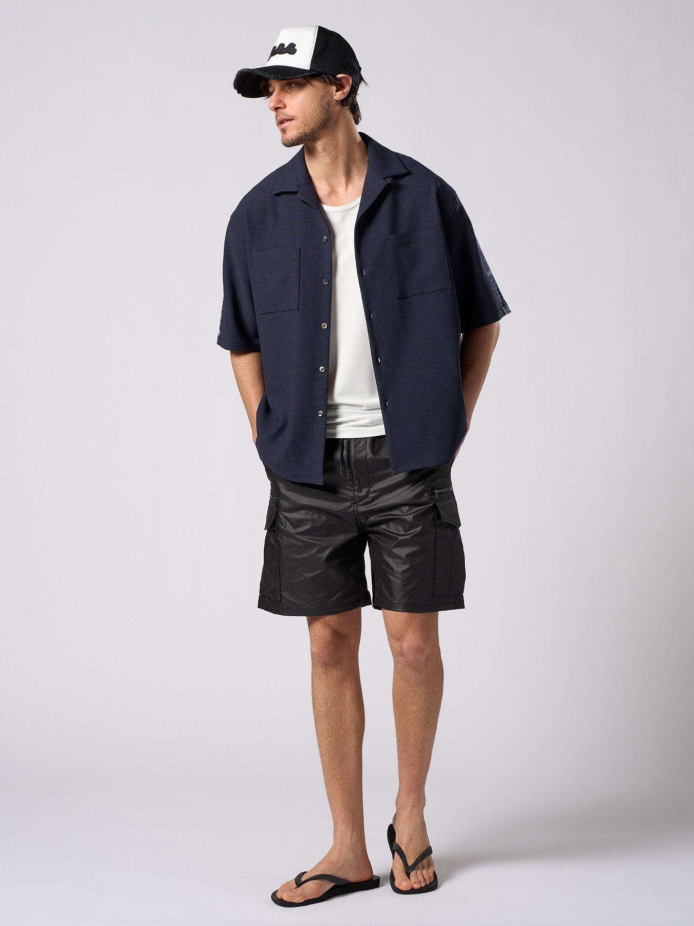 【予約品 1月25日(日) 締切】solid cargo shorts / ソリッド カーゴショーツ / ブラック