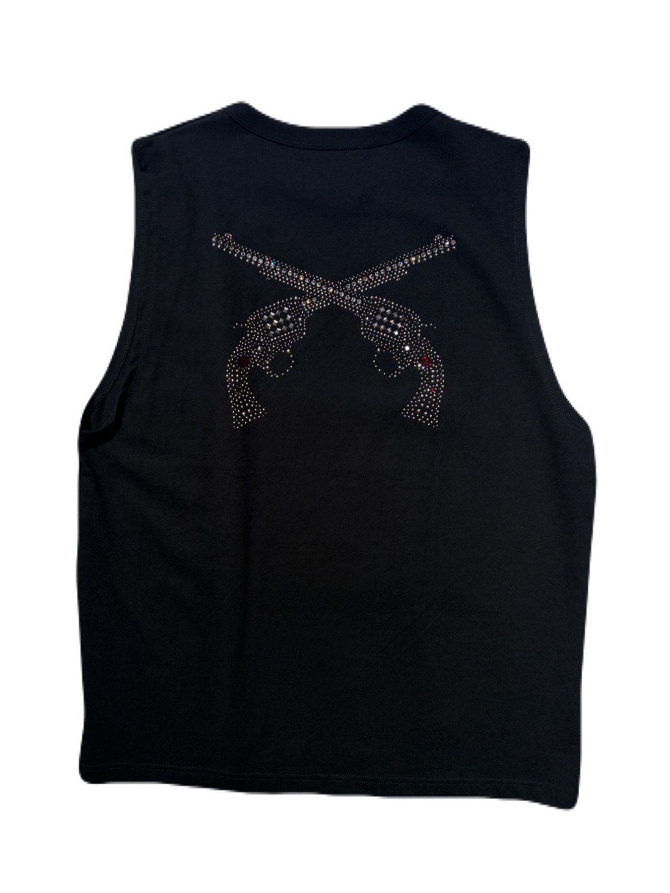 【予約品 8月23日(日) 締切】SLEEVELES TEE METAL / メタル / ブラック
