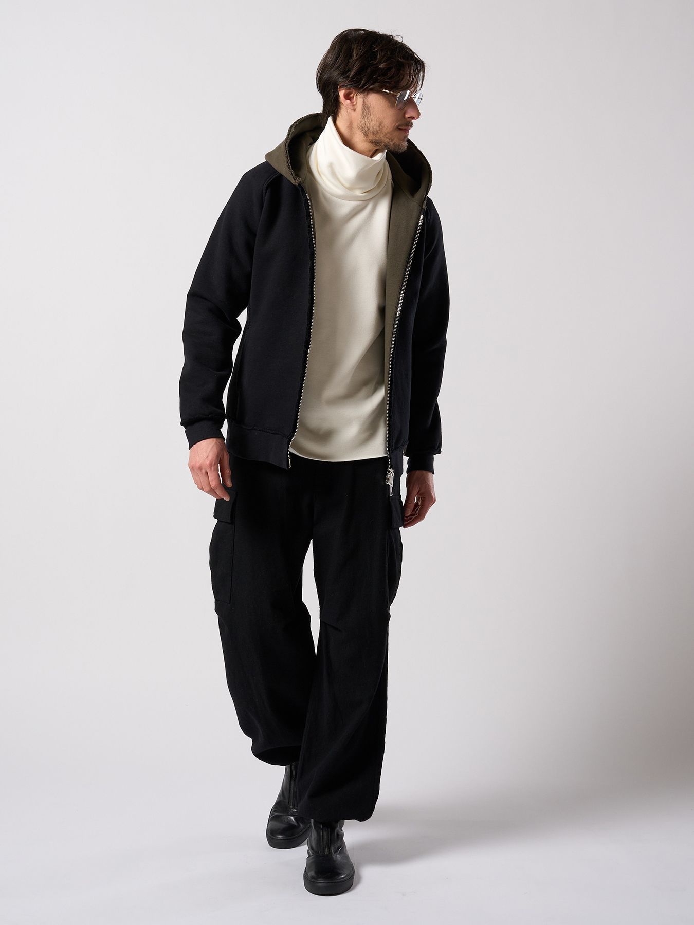 【予約品 4月19日(日) 18時締切】front zip bootie / ホースレザー フロントジップブーツ / ブラック