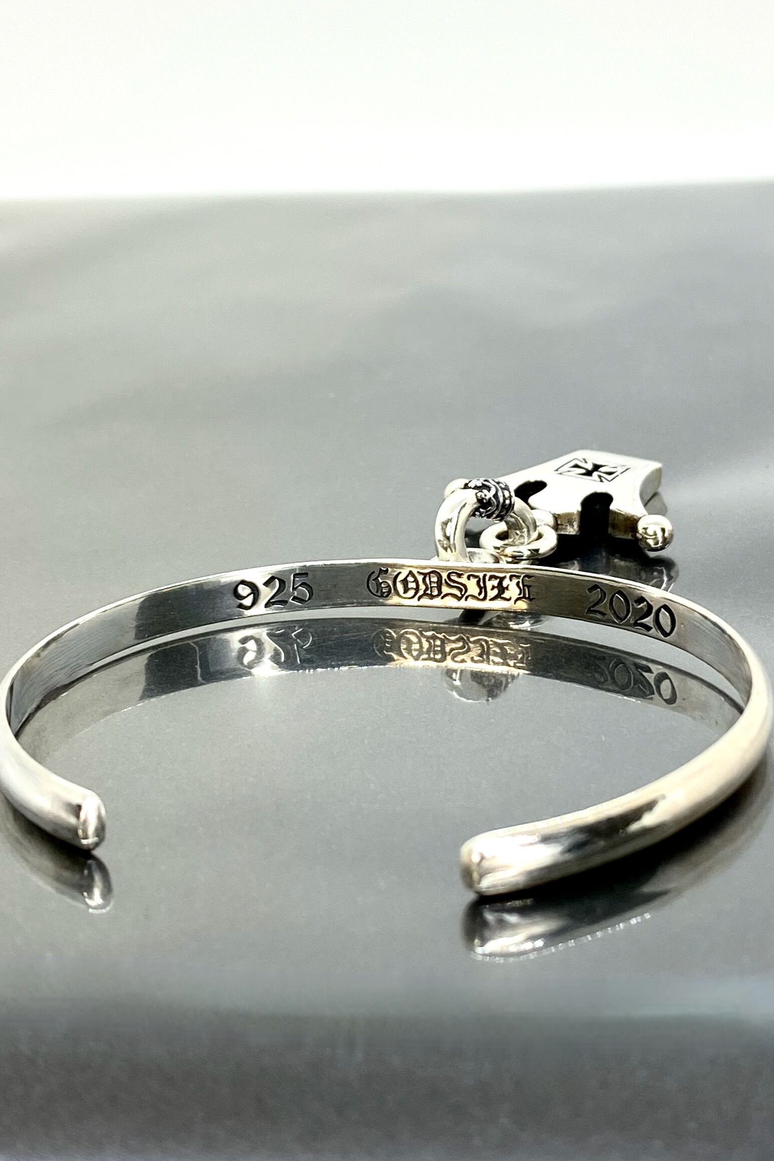 《受注生産》 BANGLE BRACELET [CROWN] バングル 【GOD SIZE】 注文から2～3週間後入荷予定