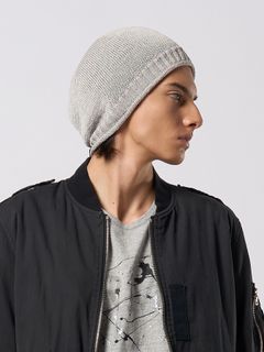 【予約品 9月23日(火) 締切】GIMA roll beanie / 擬麻 ロールビーニー / ライトグレー