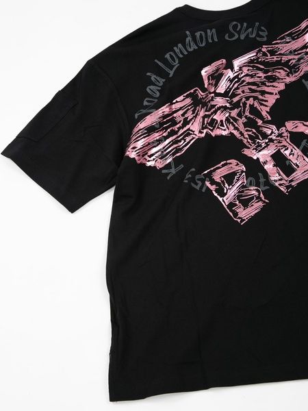 PINK EAGLE T-SHIRTS/ ブラック×ピンク 【BOY LONDON】