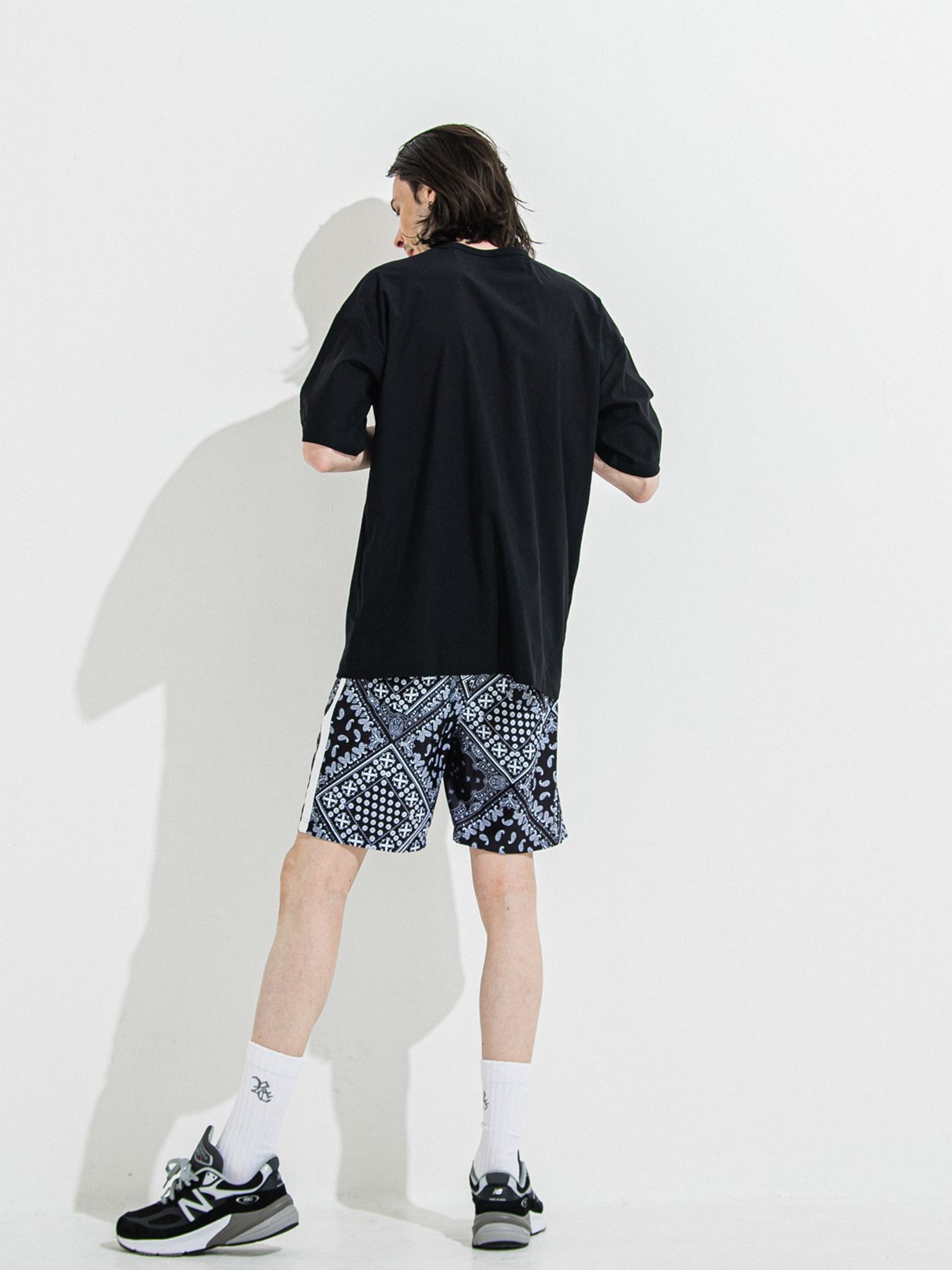【予約品 】RASH SHORTS / ラッシュガード ショーツ / バンダナブラック