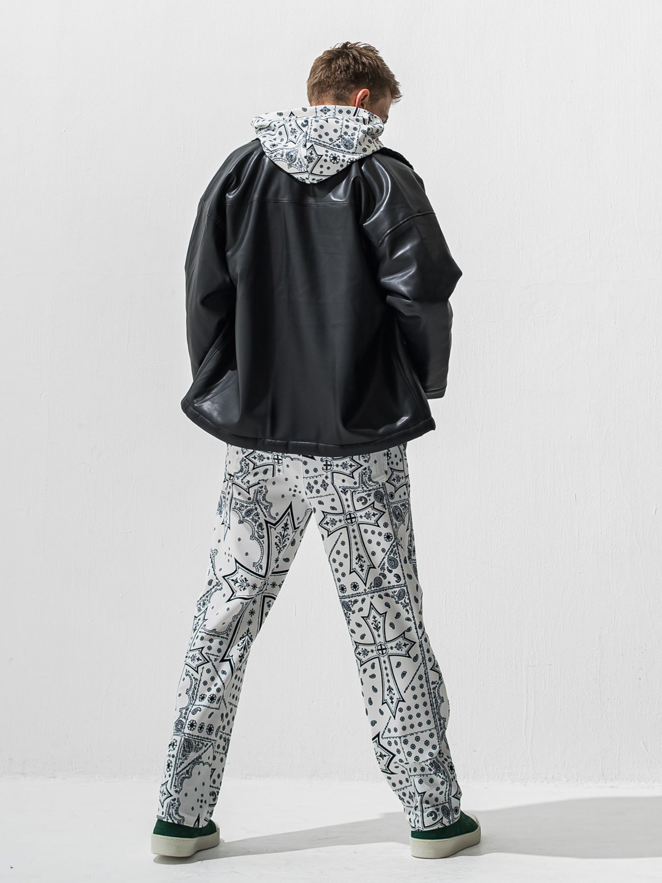 【予約品 9月6日(日) 締切】OVER HOODIE / トリコット オーバーパーカー / クロスホワイト