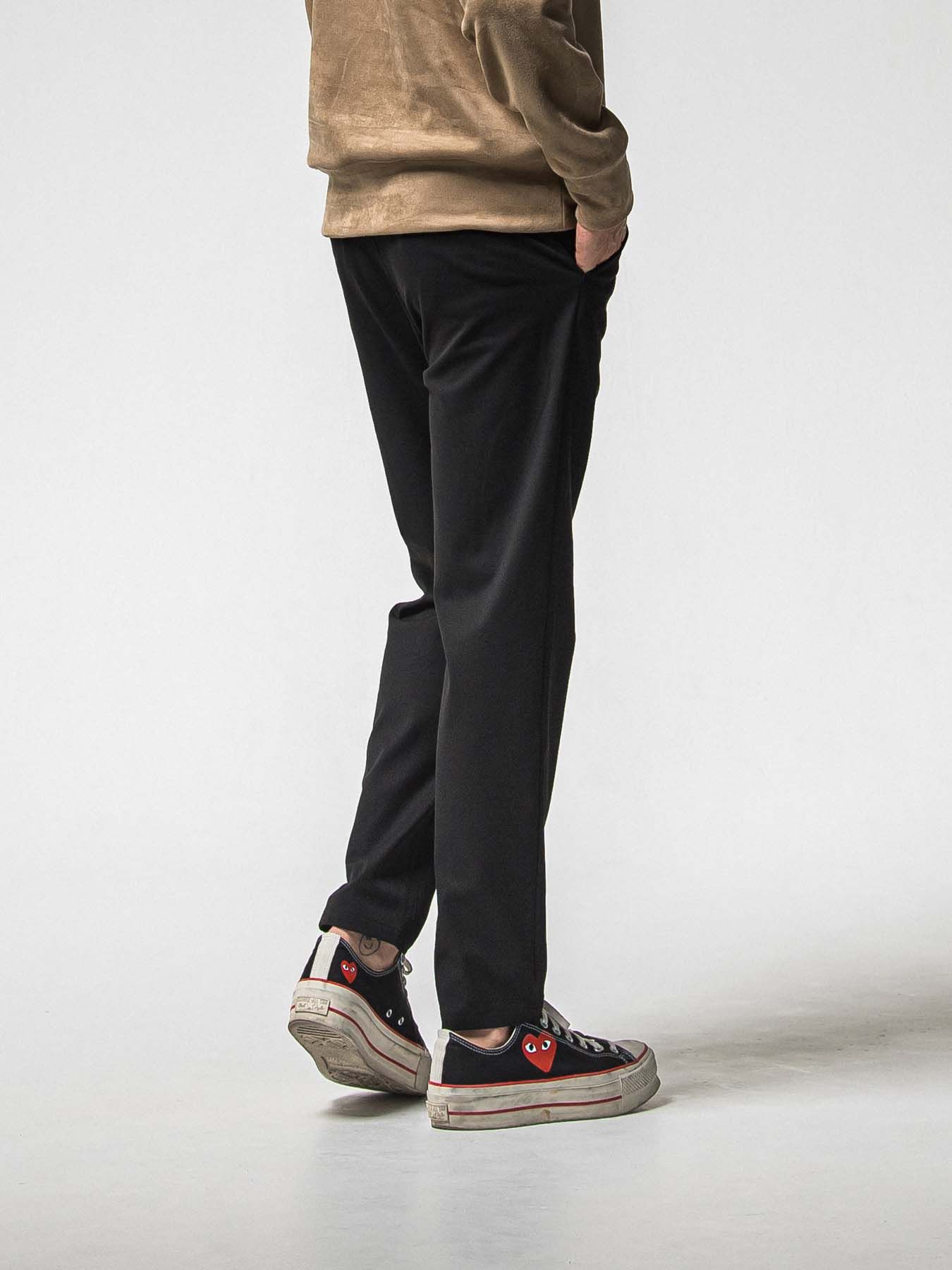 【予約品 8月31日(日) 締切】PAT WIDE EASY PANTS / パット ワイドイージーパンツ / ブラック