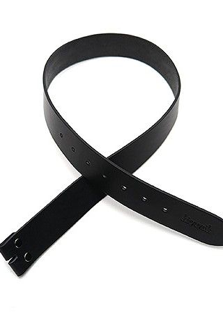 【予約品 7月13日(日) 締切】Cow Smooth Leather Belt / 革ベルト軸 単品 / ブラック