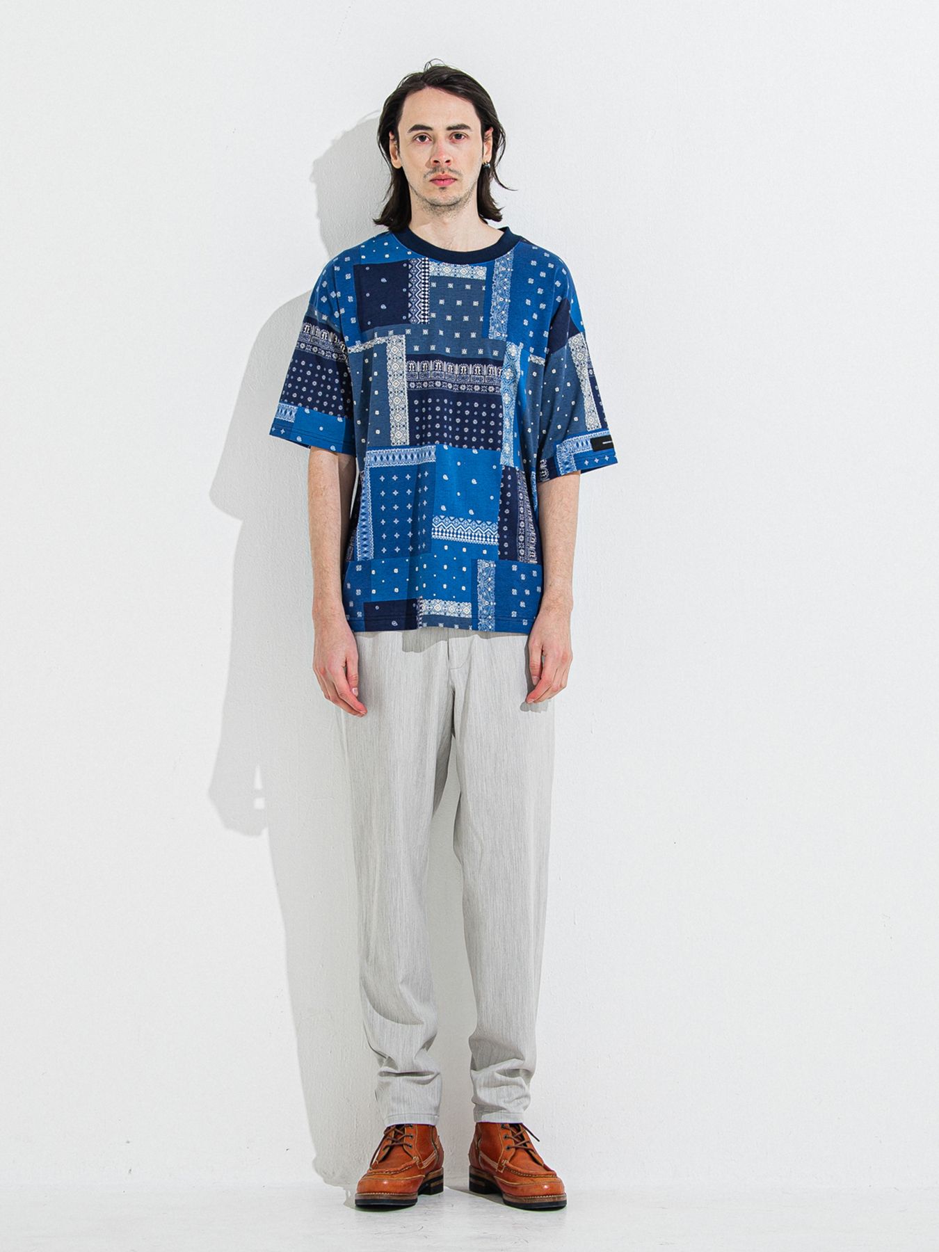 【予約品 】BANDANA OVER TEE / バンダナオーバーサイズTシャツ / ネイビー