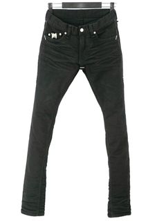 11oz Organic Cotton Stretch Denim Skinny Jeans / 11oz オーガニックコットン ストレッチデニム スキニー / Skinny John / ブラックワンウォッシュ