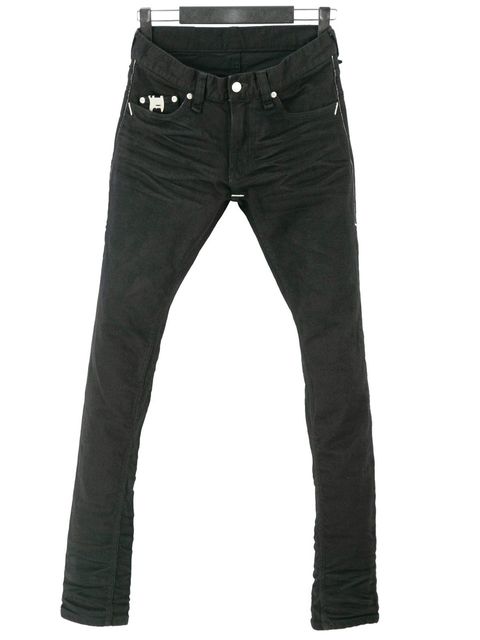 11oz Organic Cotton Stretch Denim Skinny Jeans / 11oz オーガニックコットン ストレッチデニム スキニー / Skinny John / ブラックワンウォッシュ
