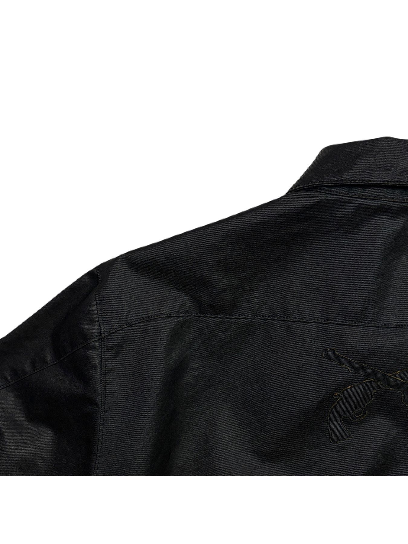 【予約品 3月9日(月) 18:00 締切】O.WASH COATING JKT / ワンウォッシュ コーティング チノクロス ジップブルゾン / ブラック