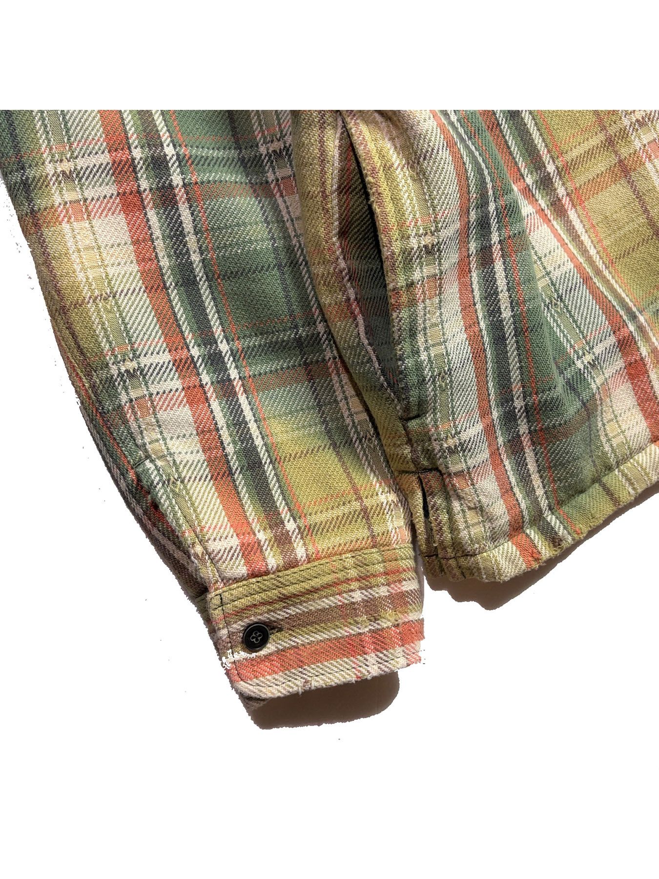 【予約品 3月9日(月) 18:00 締切】STUDS CHECK SH / スタッズ チェックシャツ / グリーン