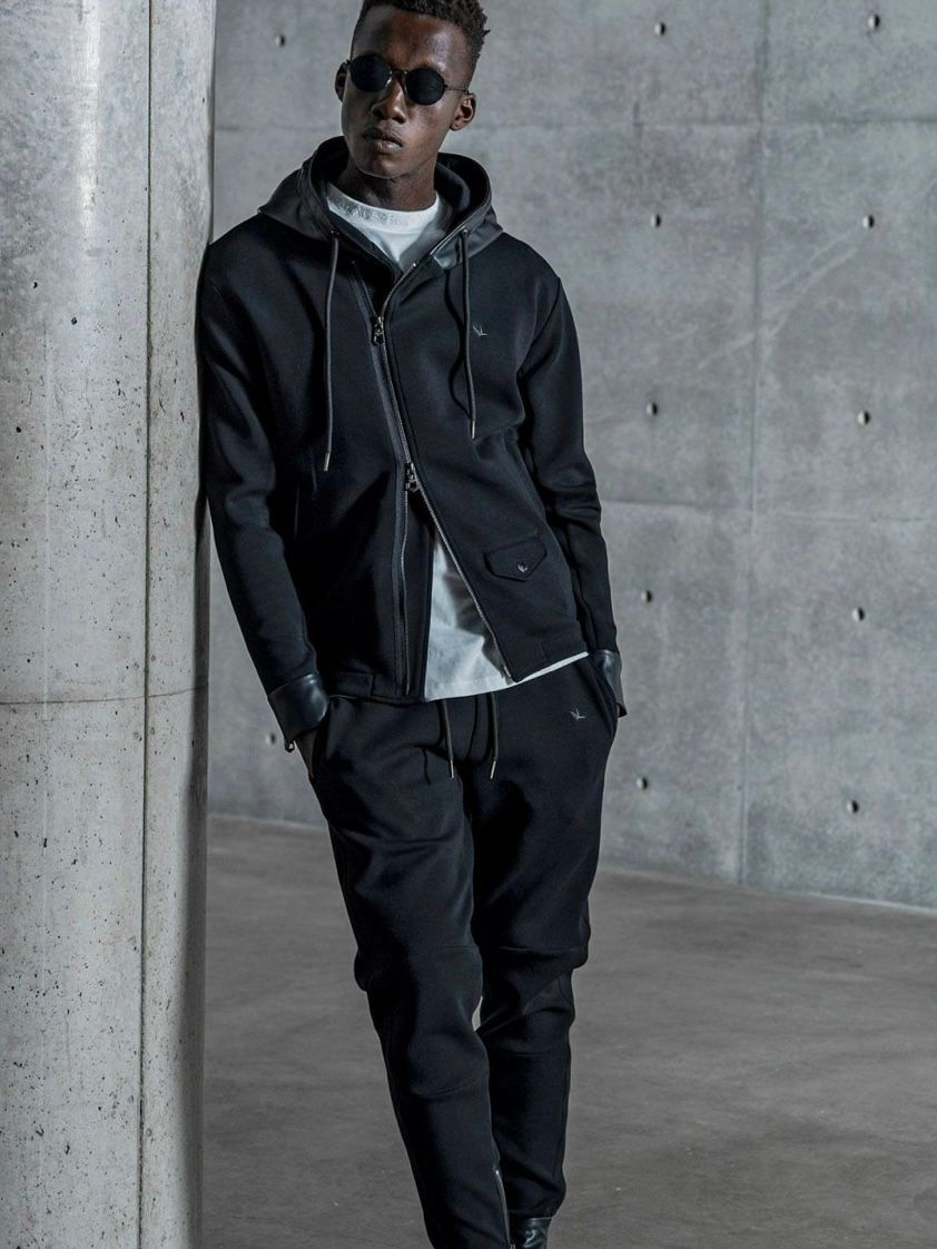 バイカーテックフーディー / ブラック