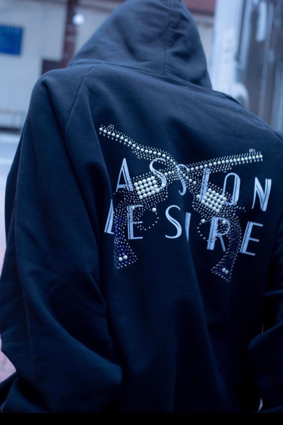 roarguns - WネームPASSION DESIRE CROSSGUN HOODIE【roarguns × el