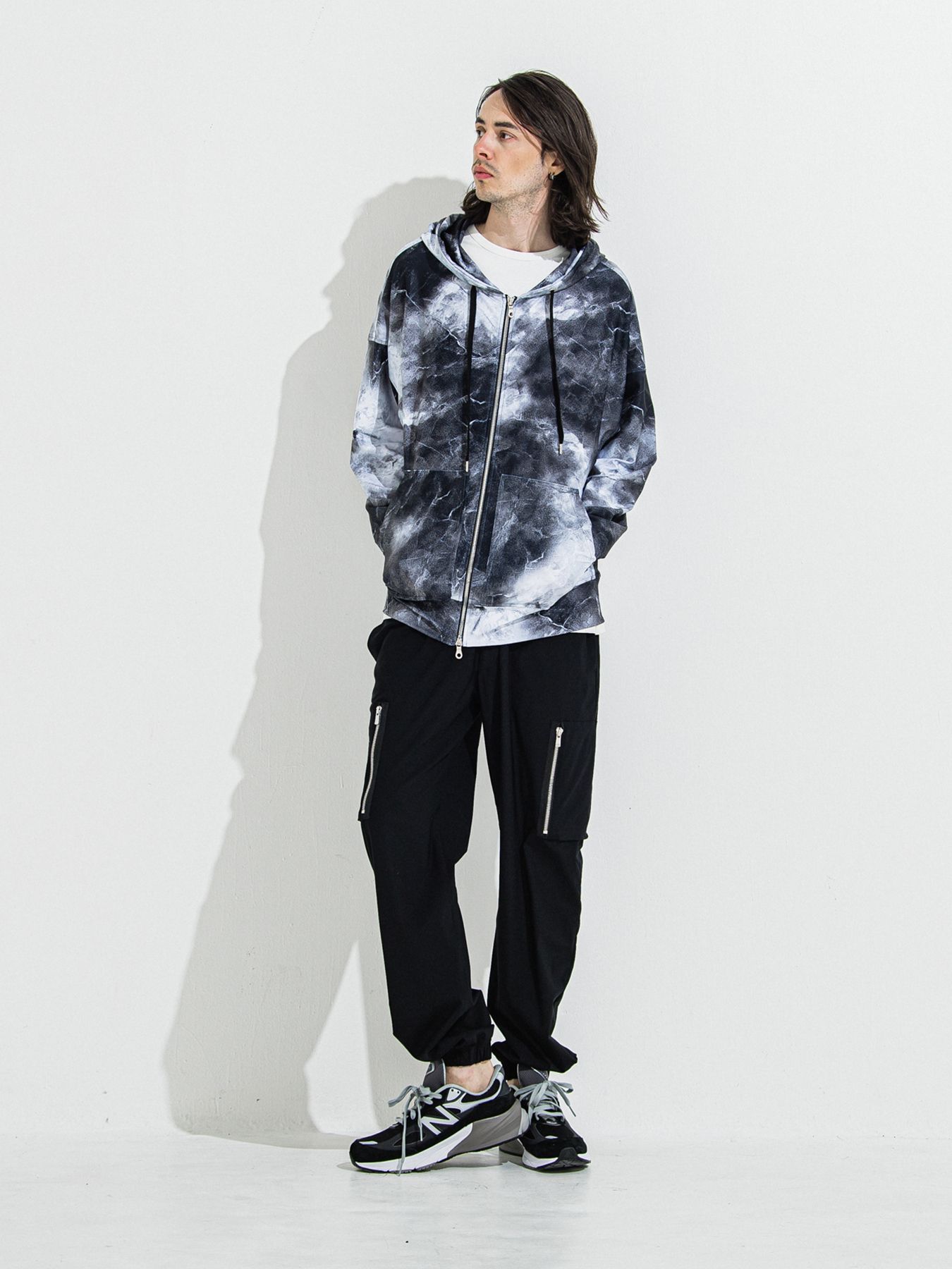 【予約品 】DAVID NYLON CARGO PANTS / デヴィッドナイロンカーゴパンツ / ブラック