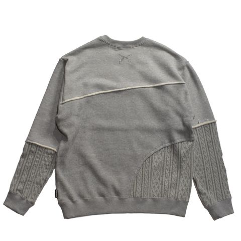 《予約品3月27日 23時55分締め》 AZUMA CREWNECK CRY  / スウェット / グレー  【roarguns 】8月中入荷予定