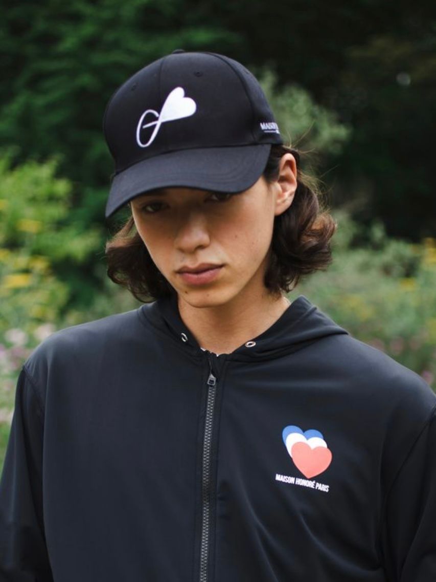 ベースボールキャップ / BaseBall Cap Adriana / Black ハートフィッシュ メゾンオノレ パリ