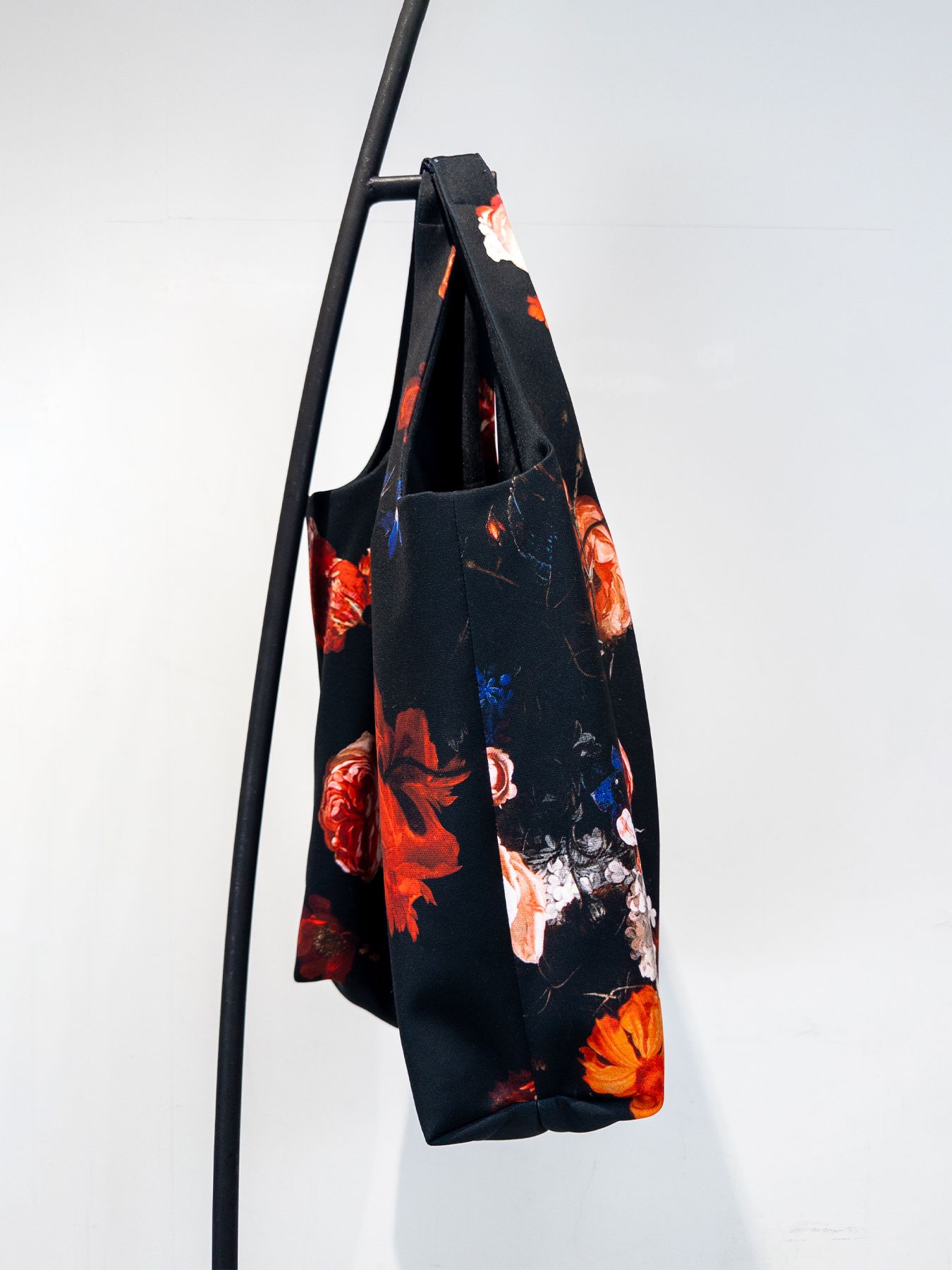 【予約品 4月26日(日) 締切】Shoulder Tote Bag / ショルダートートバッグ / ブラックフローラ